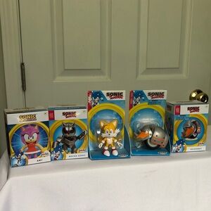 Sonic the Hedgehog Action Figure Collection - Blue, Yellow, Silver